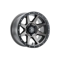 ICON Alloys Bandit, Gun Metal, 20 x 10 / 5 x 5, -24mm Offset, 4.5" BS