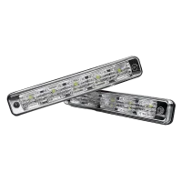 Lumen® - 7.5" Rectangular LED Daytime Running Lights with Auto On/Off
