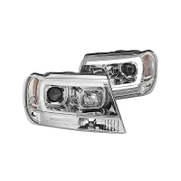 Spyder® - Chrome LED DRL Bar Projector Headlights