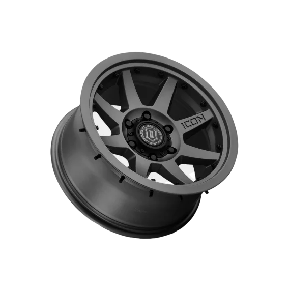 ICON Alloys Rebound HD, Satin Black, 17 x 8.5 / 8 x 170, 6mm Offset, 5" BS