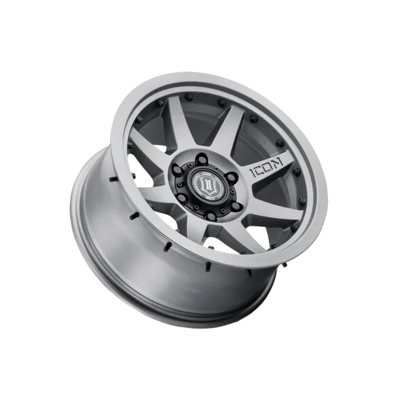 ICON Alloys Bandit, Gun Metal, 20 x 10 / 5 x 5, -24mm Offset, 4.5" BS