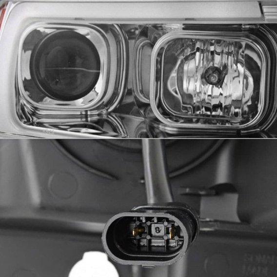 Spyder® - Chrome LED DRL Bar Projector Headlights