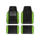Row Green Carpet Floor Mat Set